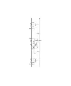 Mantis 1 Latch 3 Hooks 2 Deadbolts Double Spindle Multipoint Door Lock