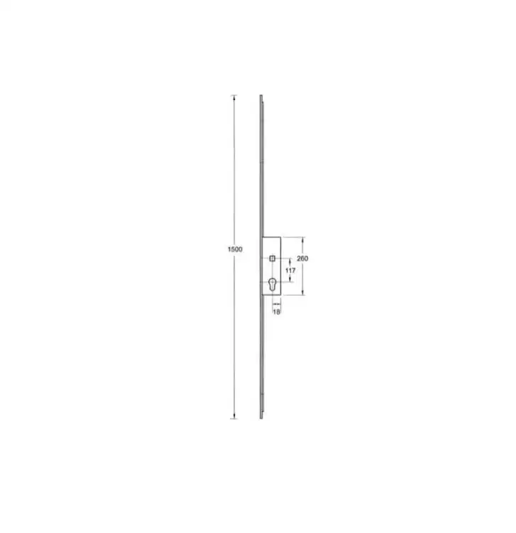 Mantis 1 Slave Lock Lift Lever Multipoint Door Lock