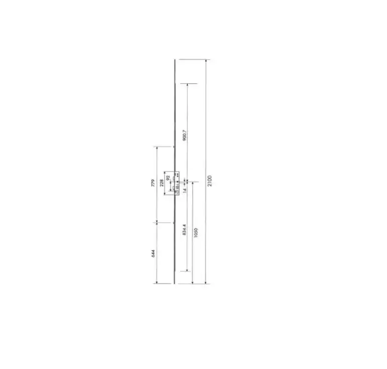 Latch Deadbolt 2 Rollers Lift Lever Multipoint Door Lock