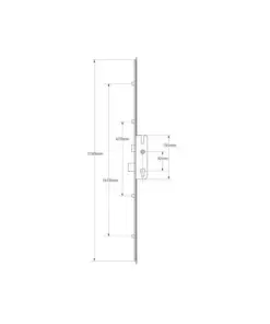 VERSA Latch Deadbolt 4 Rollers Lift Lever Universal Repair Multipoint Door Lock