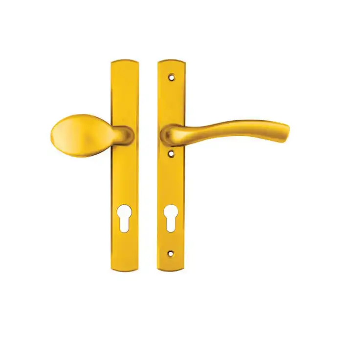 Palladio Lever Moveable Pad UPVC Multipoint Door Handles - 92mm PZ Unsprung 215mm Screw Centres