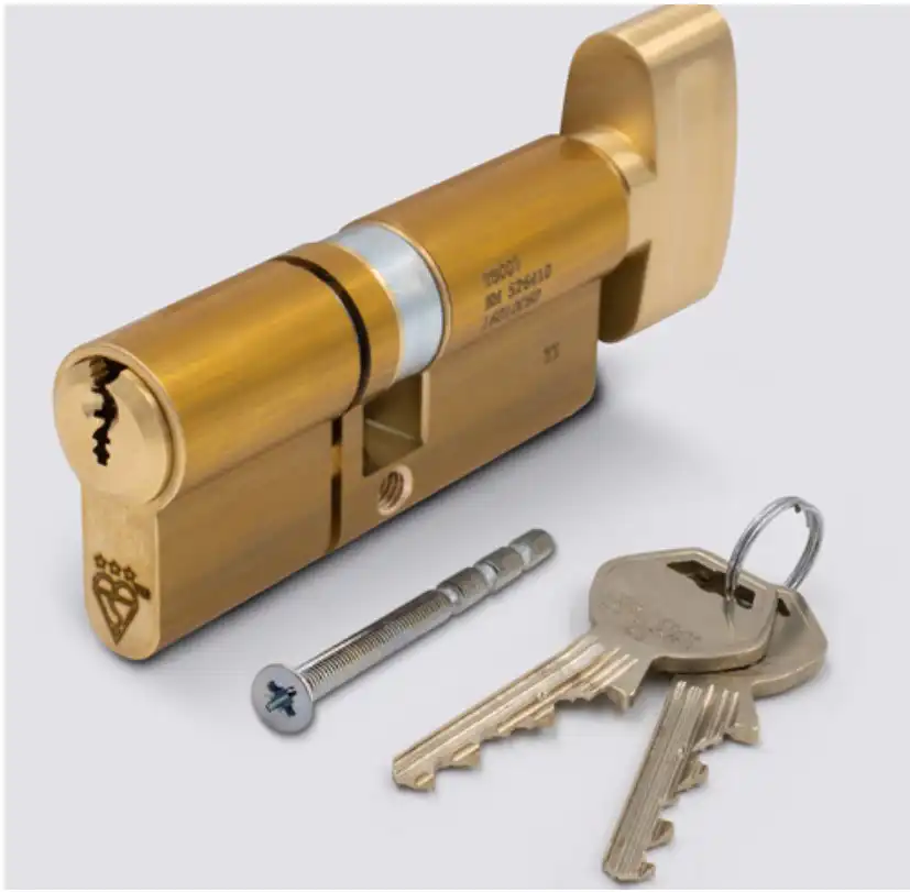pExtra Guard TS0007 3* Euro Key and Turn Cylinder