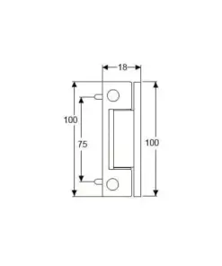 Neon Butt Hinge for UPVC Doors