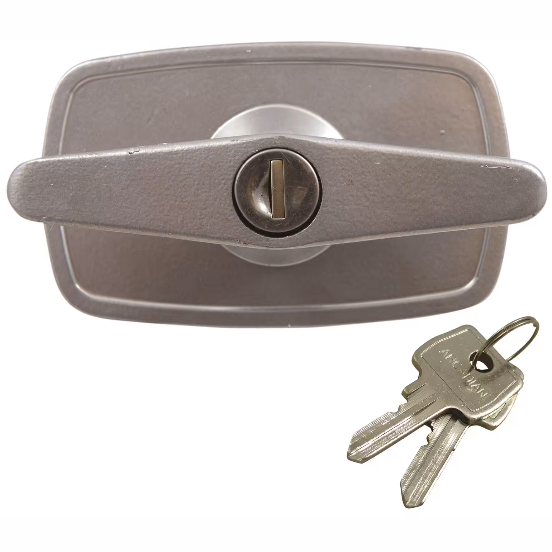 Garage Door T Handle - 2 Lug - Rear Fix - 70mm Centres