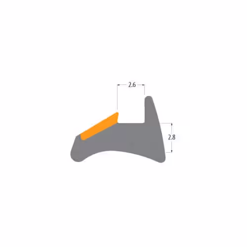 R3188 Orange Wedge Gasket