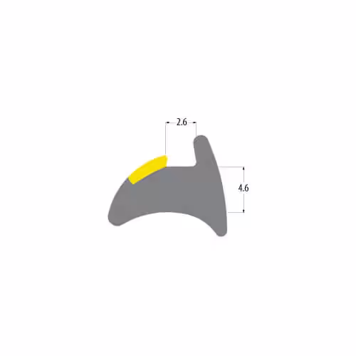 R3232 Yellow Wedge Gasket