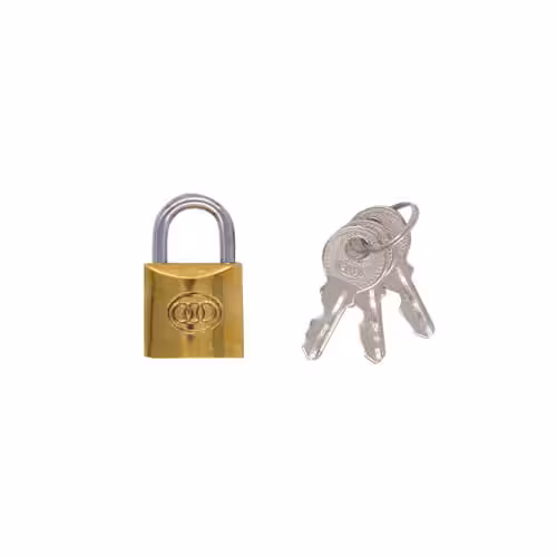 20mm Open Shackle Brass Padlock