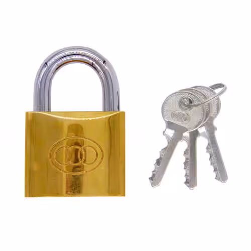 50mm Open Shackle Brass Padlock