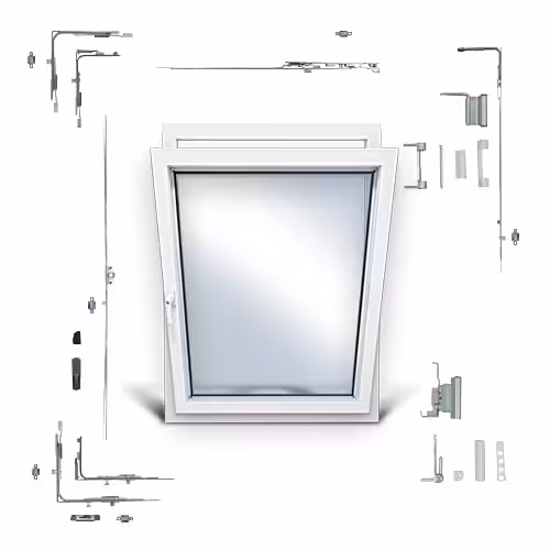 SI Titan Surface System - Height 801-1200mm, Width 230-450mm Siegenia Aubi