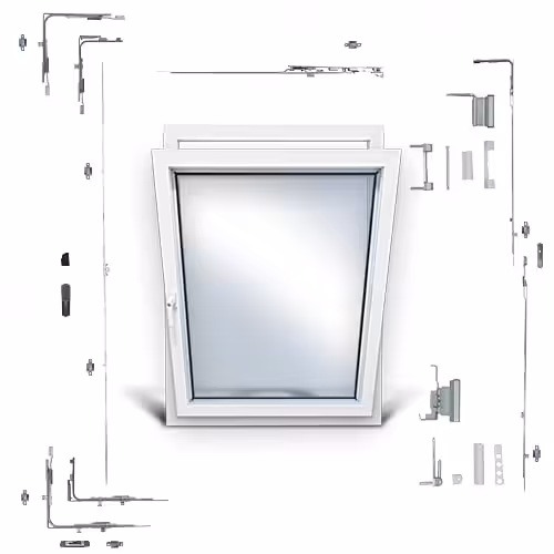 SI Titan Surface System - Height 1601-2000mm, Width 230-450mm Siegenia Aubi