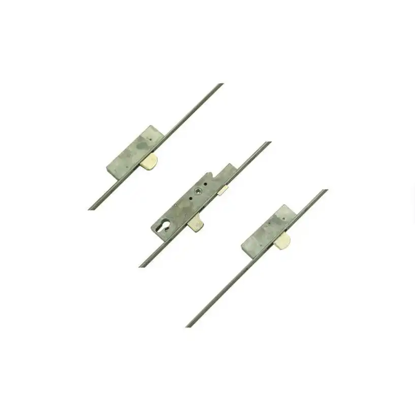 Latch 3 Drop Bolts Key Wind Operated Multipoint Door Lock - Flat 16mm or 20mm Faceplate