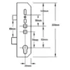 Latch and Deadbolt Multipoint Gearbox - Lift Lever or Double Spindle