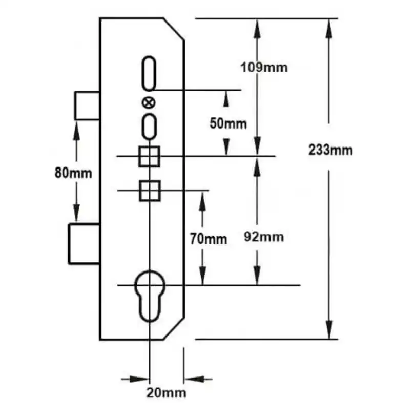 Latch and Deadbolt Multipoint Gearbox - Lift Lever or Double Spindle