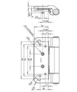 3D Composite Door Hinge