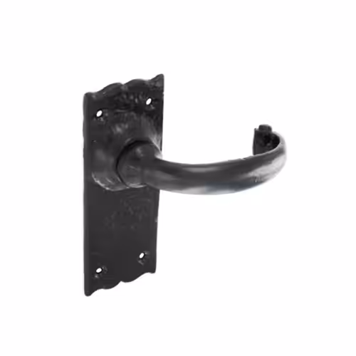 Antique Black Lever On Plate Furniture