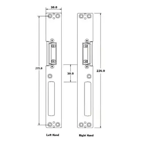 UPVC Latch and Deadbolt Keep