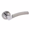 Charlie Lever Handles on Round Rose Door Furniture