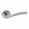 Delta Lever Handles on Round Rose Door Furniture