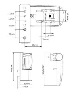 3D Lift On Flag Hinges for UPVC Doors