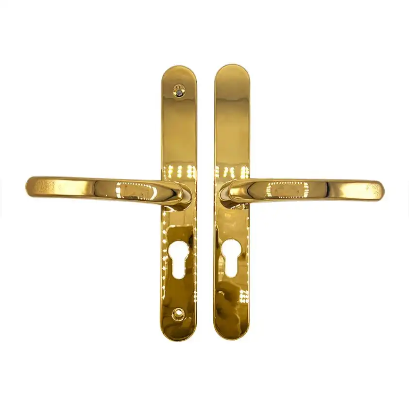 Lever Lever UPVC Multipoint Door Handles - 48mm PZ - Sprung - 200mm Screw Centres
