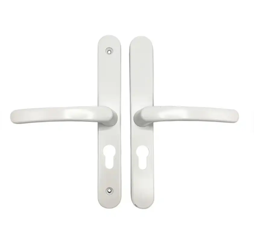 Lever Lever UPVC Multipoint Door Handles - 48mm PZ - Sprung - 200mm Screw Centres