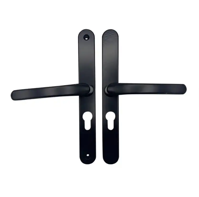 Lever UPVC Multipoint Door Handles - 48mm PZ - Sprung - 215mm Screw Centres
