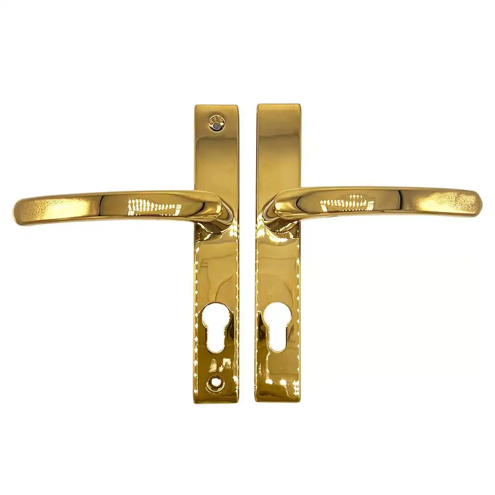 Lever UPVC Multipoint Door Handles - 70mm PZ - Sprung - 180mm Screw Centres - 7mm Follower