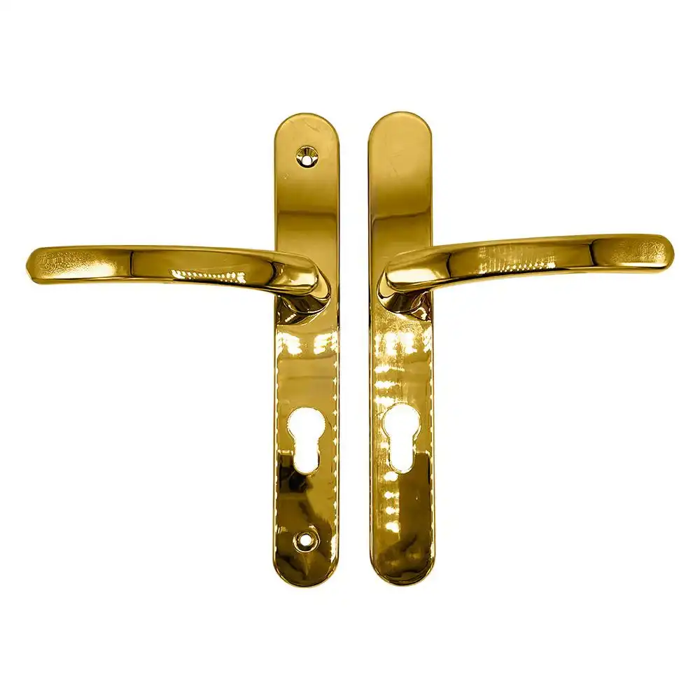Lever UPVC Multipoint Door Handles - 70mm PZ - Sprung - 200mm Screw Centres - 7mm Follower