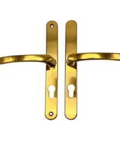 Lever UPVC Multipoint Door Handles - 70mm PZ - Sprung - 240mm Screw Centres
