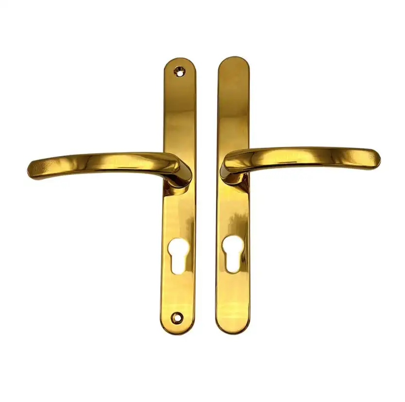 Lever UPVC Multipoint Door Handles - 70mm PZ - Sprung - 240mm Screw Centres