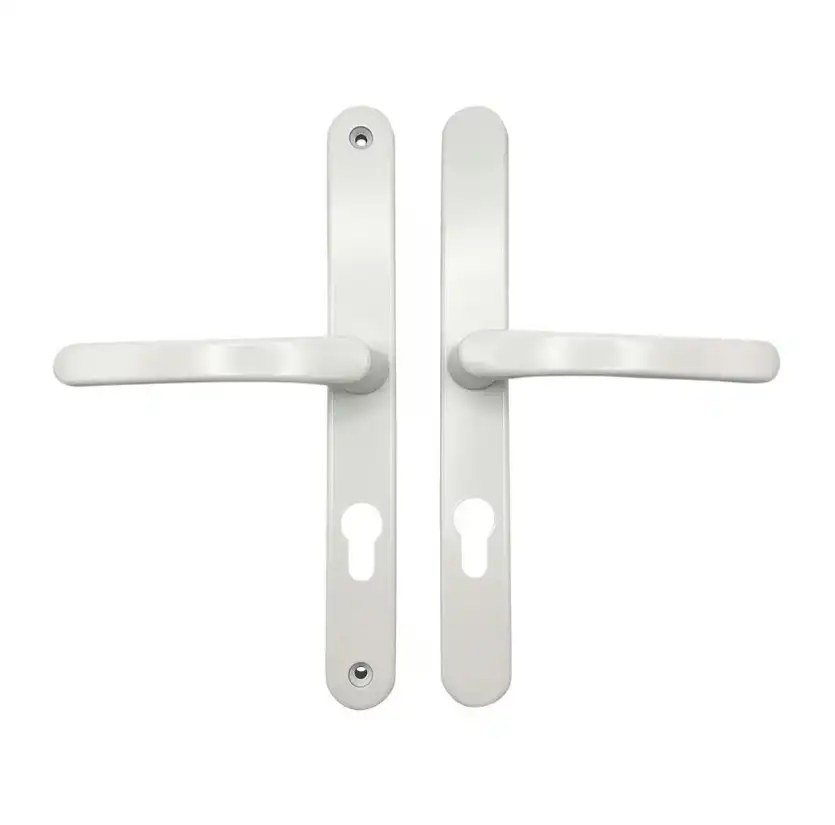 Lever UPVC Multipoint Door Handles - 70mm PZ - Sprung - 240mm Screw Centres