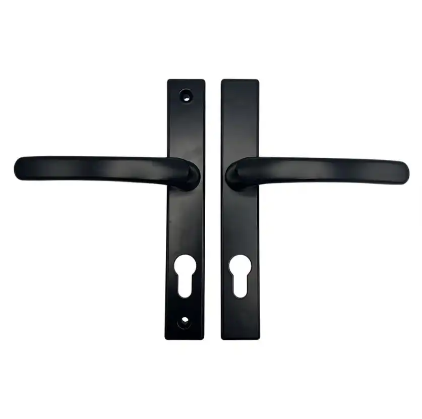 Lever UPVC Multipoint Door Handles - 72mm PZ - Sprung - 180mm Screw Centres