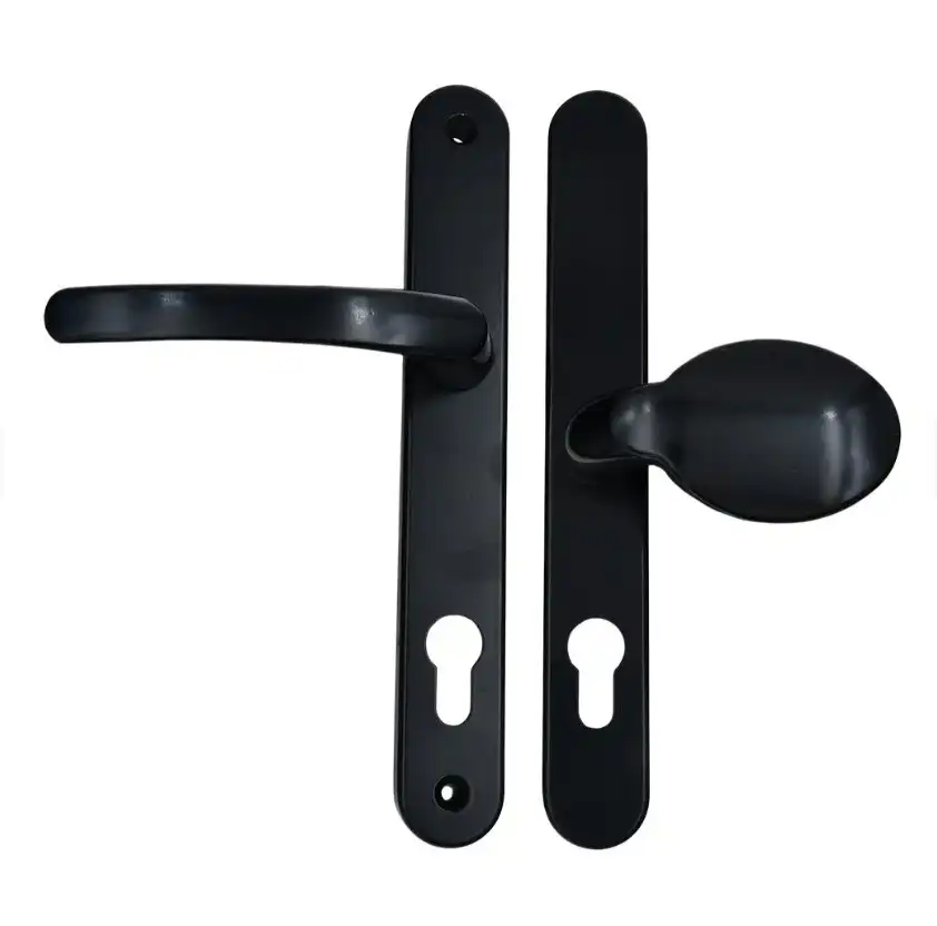 Lever Moveable Pad UPVC Multipoint Door Handles - 92mm/62mm PZ Sprung 212mm Screw Centres
