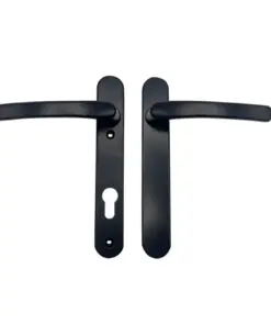 Blank External Lever Lever French Door Multipoint Handles – 92mm PZ Sprung 122mm Screw Centres