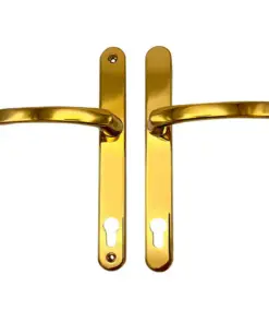 Lever Lever UPVC Multipoint Door Handles - 117mm PZ - Sprung - 237mm Screw Centres - 267mm Backplate
