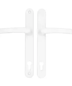 Lever Lever UPVC Multipoint Door Handles - 117mm PZ - Sprung - 237mm Screw Centres - 267mm Backplate