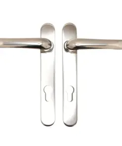 Grade 304 Stainless Steel Lever Lever UPVC Multipoint Door Handles - 92mm PZ Sprung 122mm Screw Centres