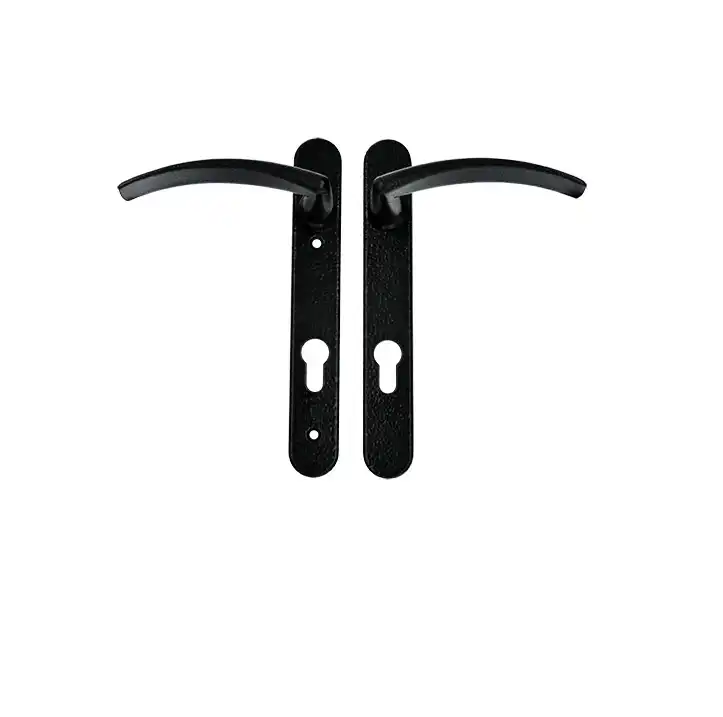 Traditional Style Lever Lever UPVC Multipoint Door Handles - 92mm PZ Sprung 122mm Screw Centres
