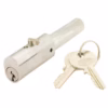Roller Shutter Bullet Lock - Round Face 24mm Diameter With Flat Sides