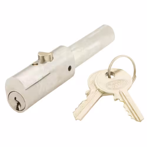 Roller Shutter Bullet Lock - Round Face 24mm Diameter With Flat Sides