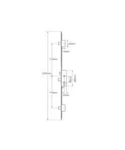 Latch 3 Deadbolts Key Wind Operated Multipoint Door Lock