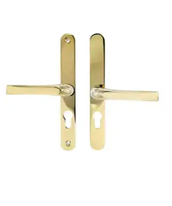 Lever Lever UPVC Multipoint Door Handles - 48mm PZ Sprung 200mm Screw Centres