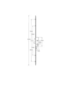 Vectis Latch Deadbolt 4 Rollers Split Spindle Multipoint Door Lock