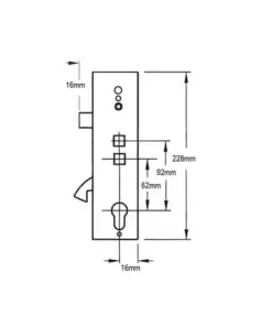 Hookbolt Mulitpoint Gearbox - Lift Lever or Double Spindle