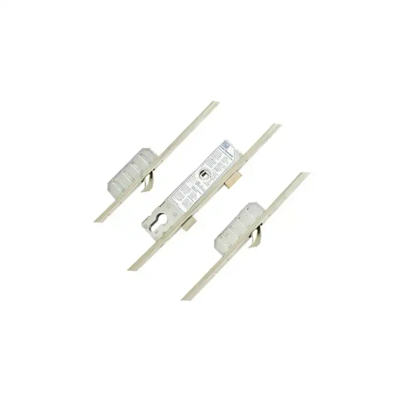 Trulock Latch Deadbolt 2 Hooks 24mm U-Rail Faceplate Multipoint Door Lock - Option 1 (top hook to spindle = 740mm)