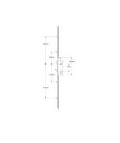 XL Latch Hook 4 Rollers Split Spindle Multipoint Door Lock