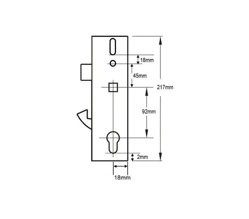 YS170 Doormaster Multipoint Genuine Gearbox - Lift Lever or Split Spindle