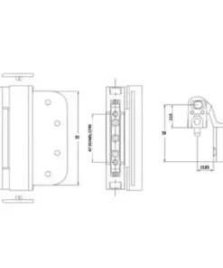 Elevator 2D Composite Door Hinge