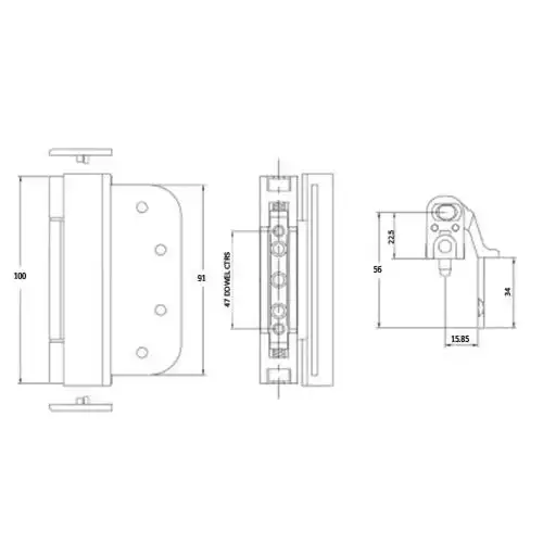 Elevator 2D Composite Door Hinge