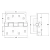 Slab Composite Door Hinge